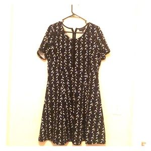 Tribal Print Midi Dress